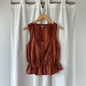 Old Navy Terracotta Sleeveless Blouse